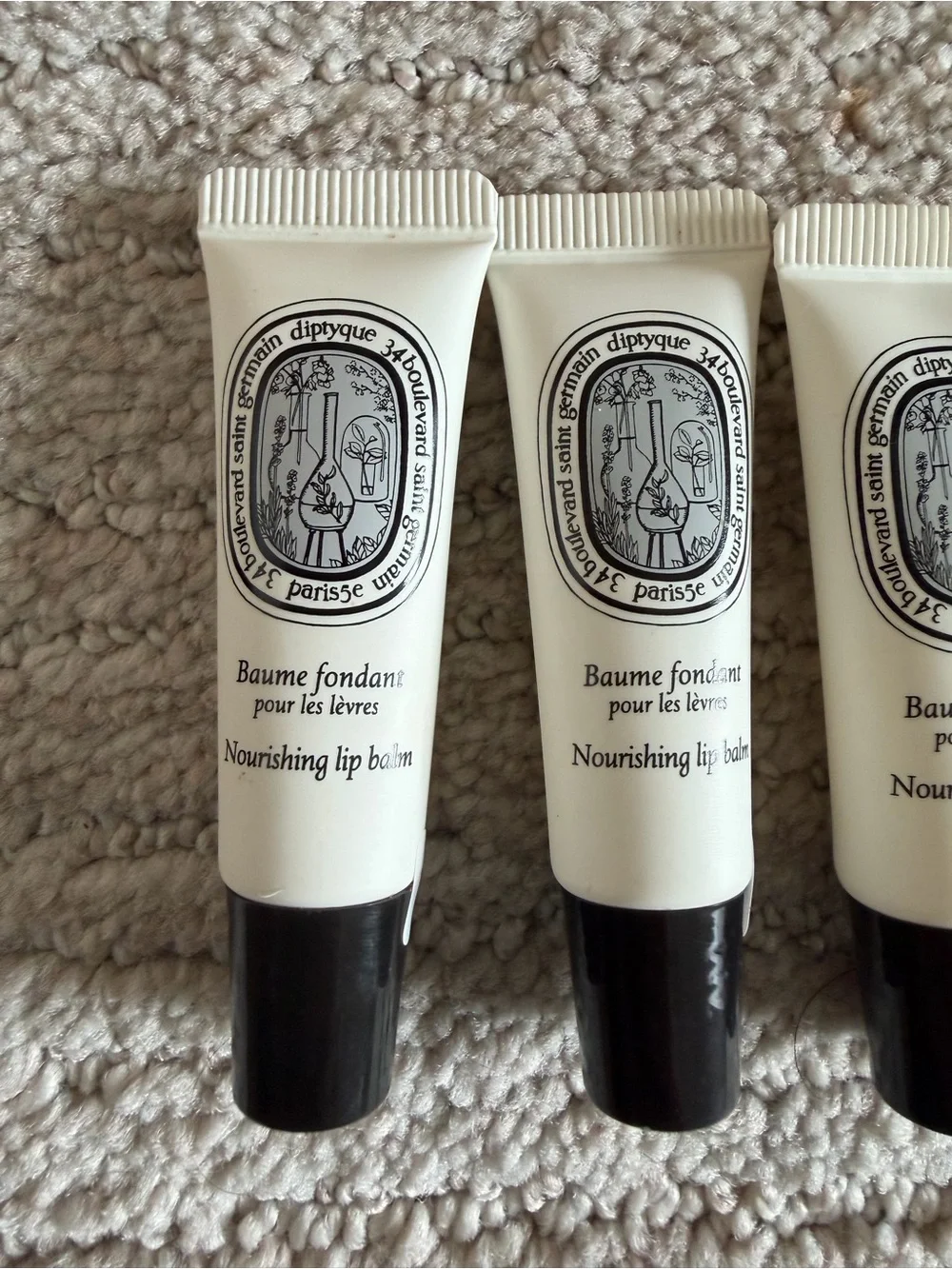 NEW Diptique Nourishing Lip Balm set of 4 - 5mL each